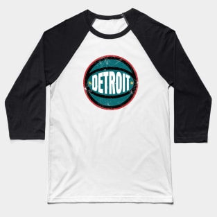 Detroit Retro Ball - White 2 Baseball T-Shirt